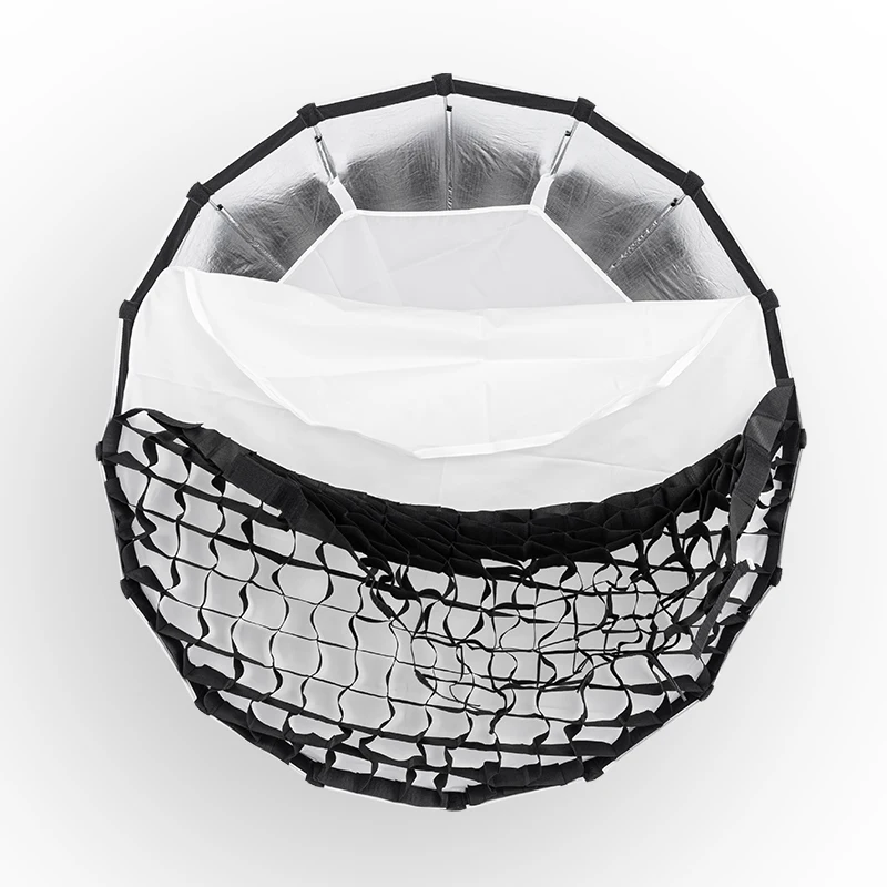 AMBITFUL P70 P90 P120 Bowens Mount Parabolic Deep Softbox with Quick Release Grid