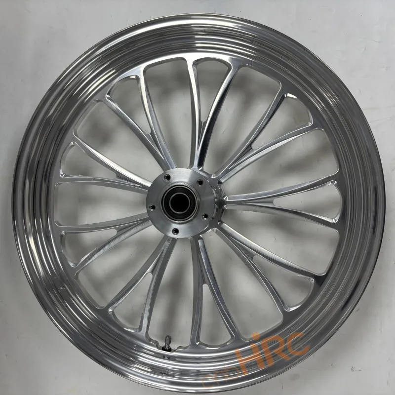 عجلة دراجة نارية الألومنيوم 16 18 19 20 21 23 بوصة 21x3.5 23x3.5 كروم لايحتاج حافة مجموعة دراجة نارية لهوندا هارلي ديفيدسون