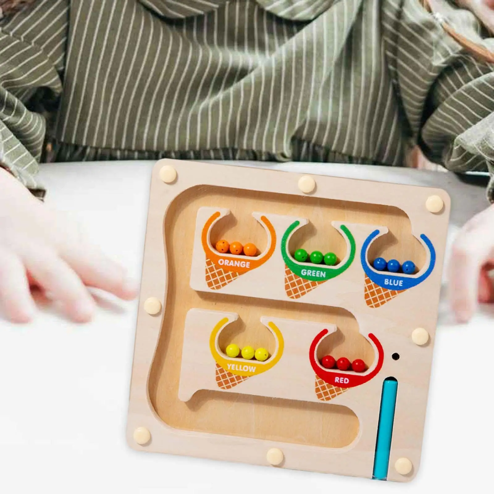 Juego de conteo de madera a juego, juguetes de habilidades de aprendizaje, juguetes de matemáticas, juguetes de viaje, tableros de rompecabezas magnéticos de madera para niños de 3 a 5 años en edad preescolar