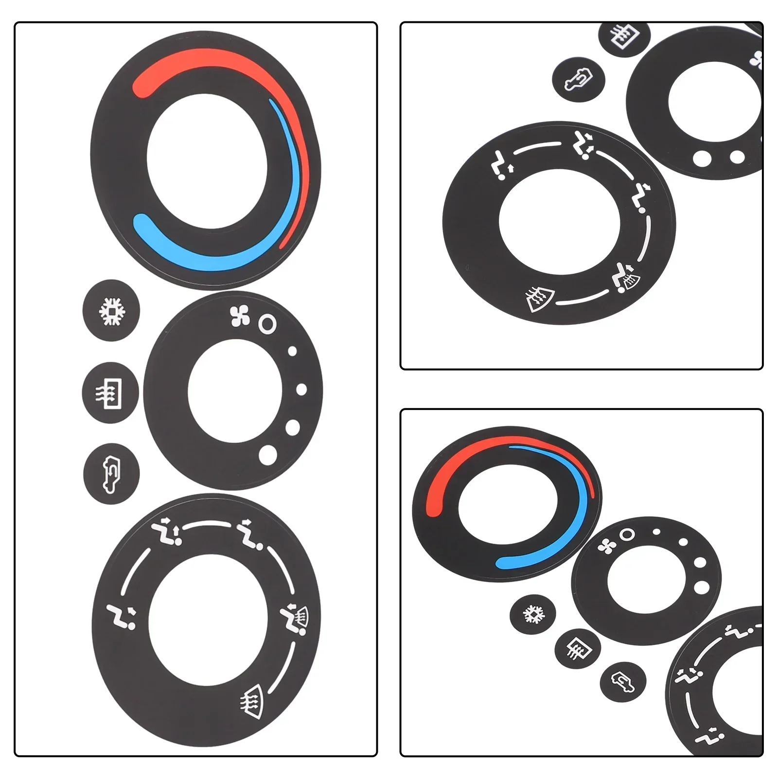 Car A/C Climate Control Repair Button Sticker Decal For Pontiac Torrent 2005-2006 Interior Accessories