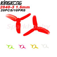 20PCS/10Pairs LDARC 2840 2.8X4.0 3-blade 2.8 Inch Propeller CW CCW 1.5mm Mounting Hole for FPV Quadcopter RC Racer Drones