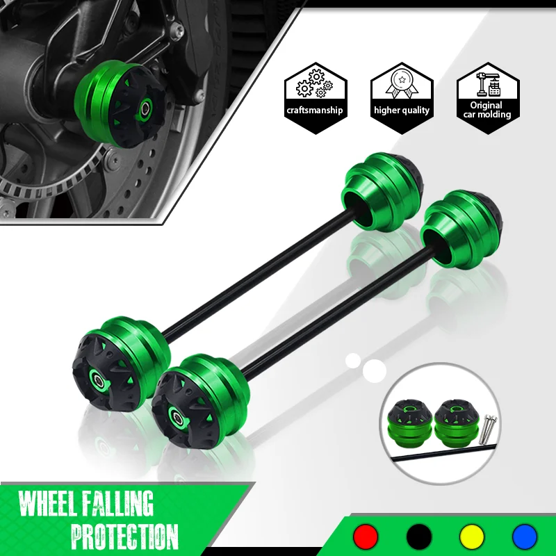 

Wheel Crash Slider Protector Pad For Z650RS NINJA400 NINJA650 Z400 Z800 Motorcycle Front & Rear Wheel Falling Protector Pad