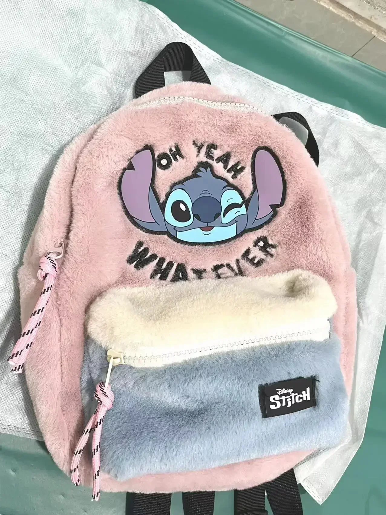 Mochila De felpa de animales de Disney Stitch para niños, mochilas escolares de dibujos animados, mochilas Kawaii para niñas, viajes al aire libre, mochila de moda