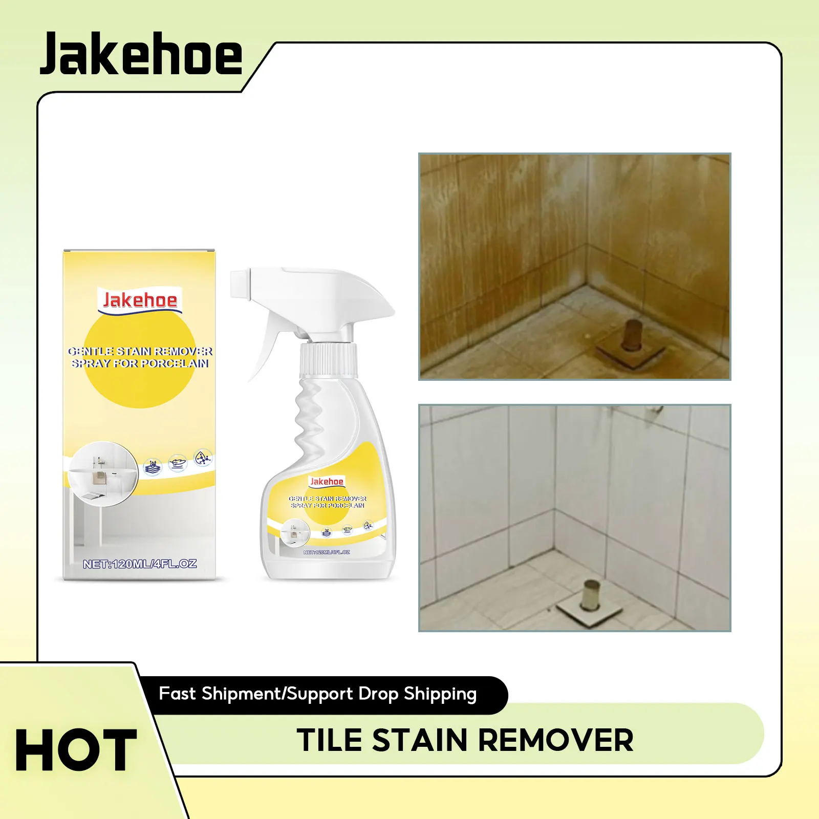 

Tile Stain Remover Bathroom Tile Dirt Cleaning Shower Door Scale Cleaner Marble Floor Decontamination Porcelain Cleaner Spray