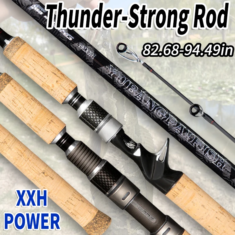 

Удилище ROLLFISH XXH Carbon Fast Action для спиннинговой и кастинговой ловли 2.1/2.28/2.4м для ловли змееголова, баса, щуки