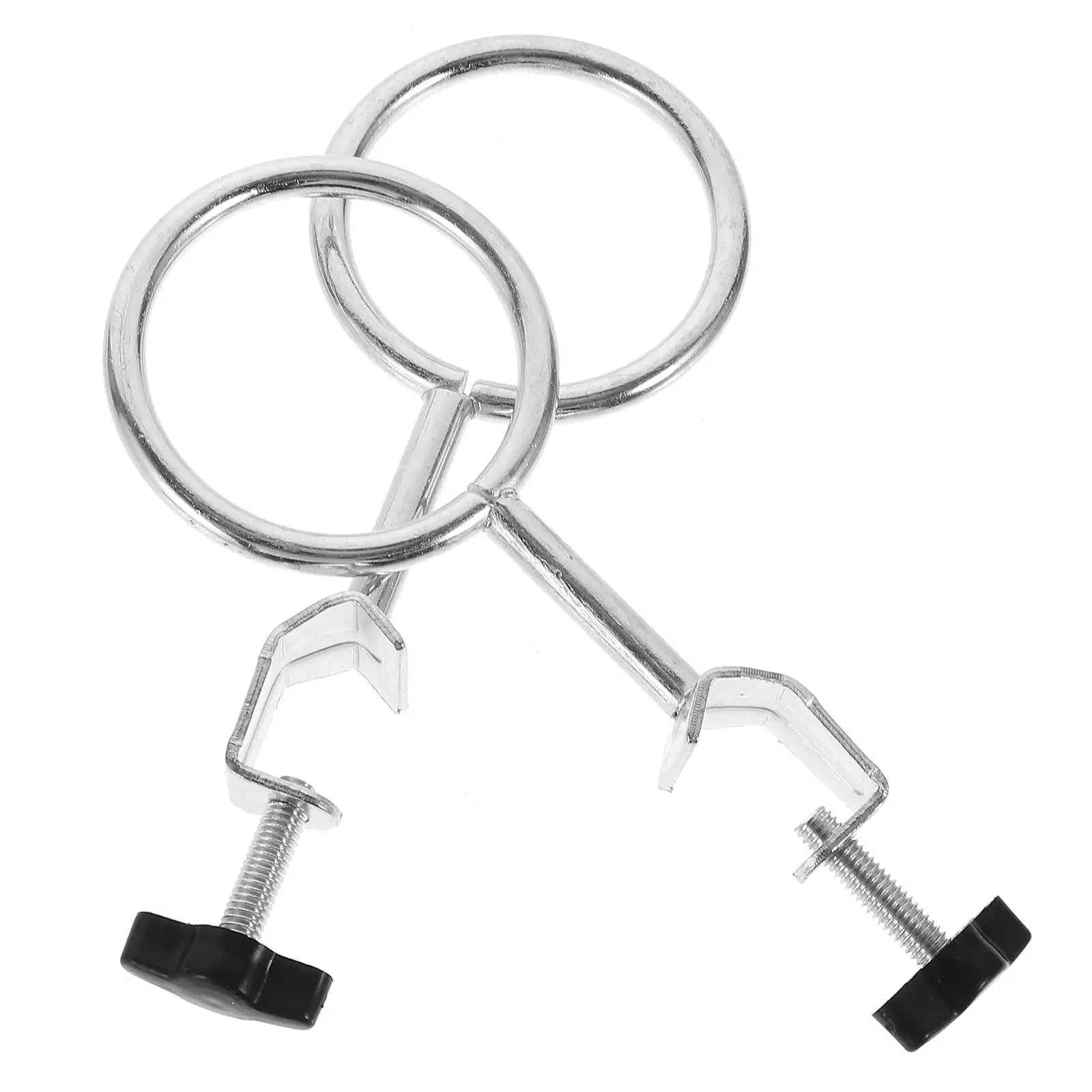 

2Pcs Iron Accessories Laboratory Supplies Support Stand Rings Sturdy Metal Random Laboratory Supplies Color