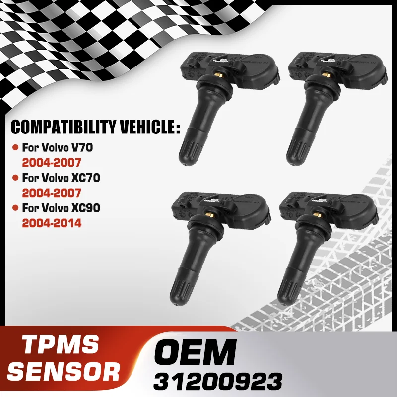 

31200923 TPMS Tire Pressure Sensor Monitoring System For Volvo V70 2004-2007 Volvo XC70 2004-2007 Volvo XC90 2004-2014 315 MHz