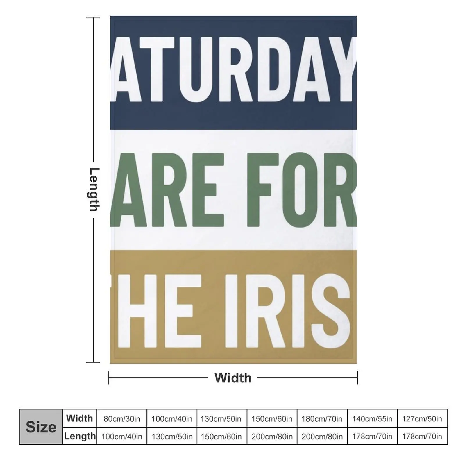 Saturdays are for the Irish Throw Blanket Picnic Sofa Throw sofa bed Bed linens Blankets