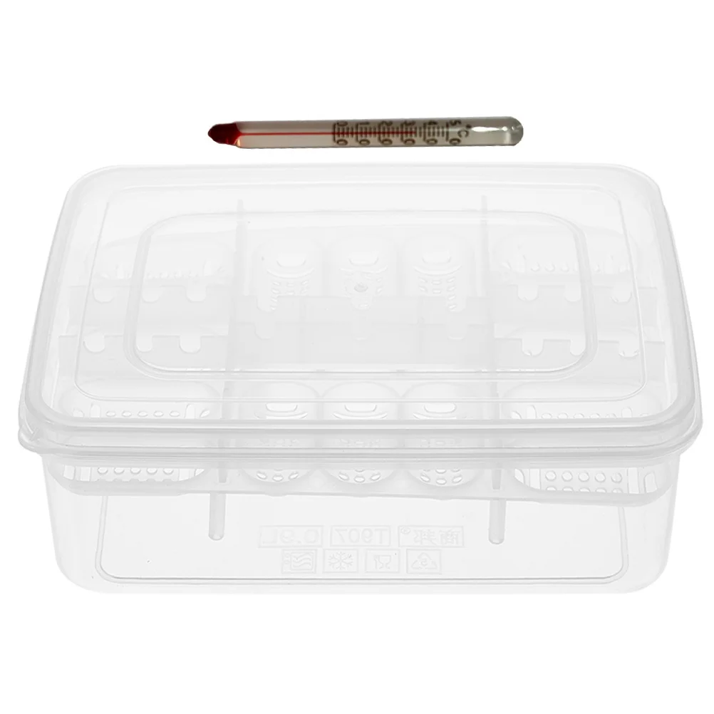 

Reptile Egg Incubator 16-Compartment Design Transparent Cover Easy Observation Cleaning Storage Reptile Egg Incubator
