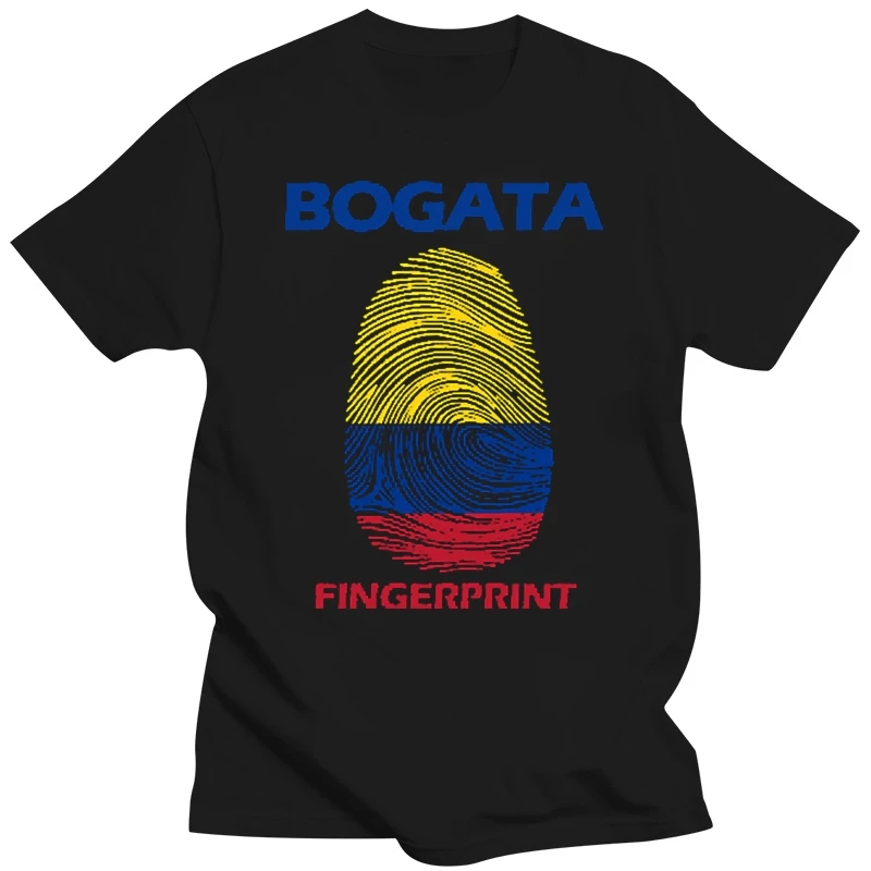 Funny Bogota, Colombia Fingerprint Shirt T Shirt Men Outfit Adult Tshirts Fitness Plus Size S-5xl