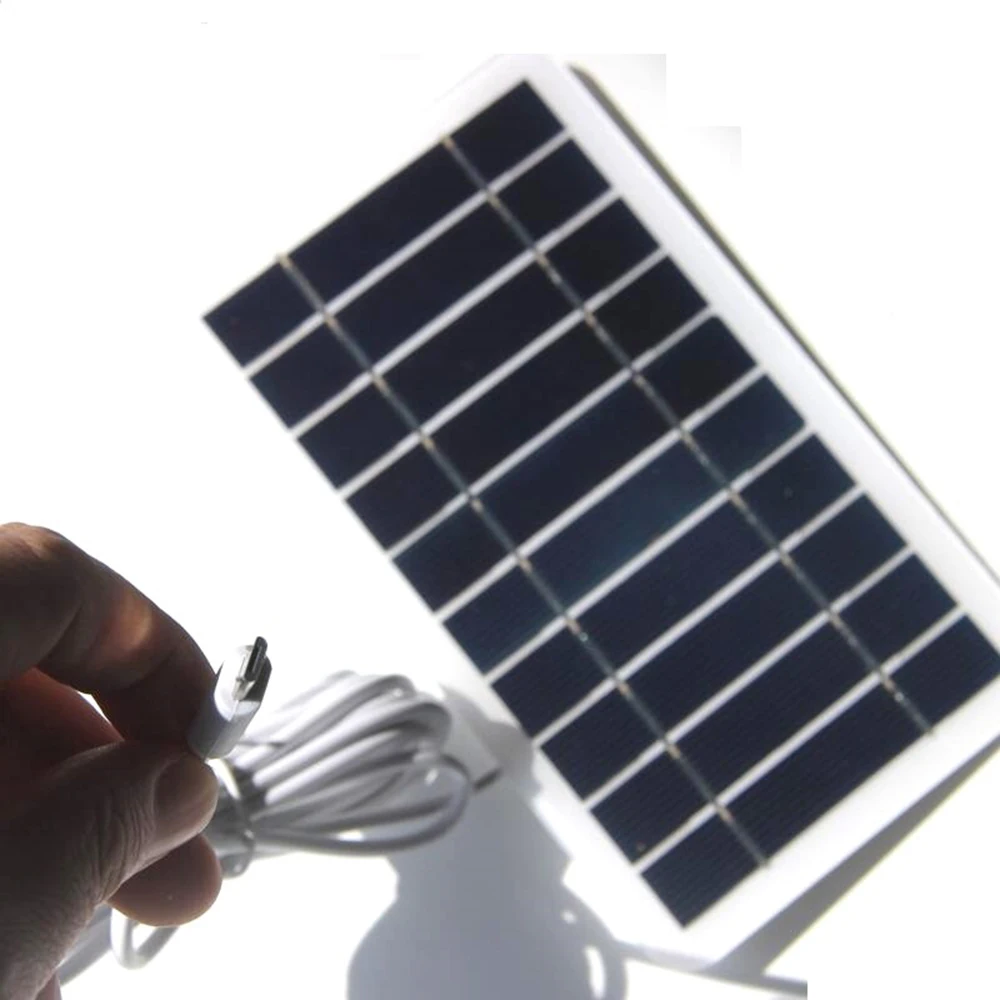 5V 2W Solar Panel Output USB Outdoor Portable Solar System Mobile Phone Chargers solar panel battery module generation board