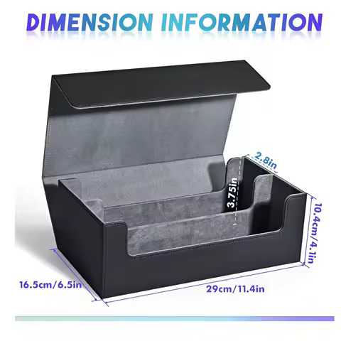 1200+Trading Card Deck Box Sturdy Collectible Dustproof Holds 1200+ Cards Container Game Card Organizer for Football Cards