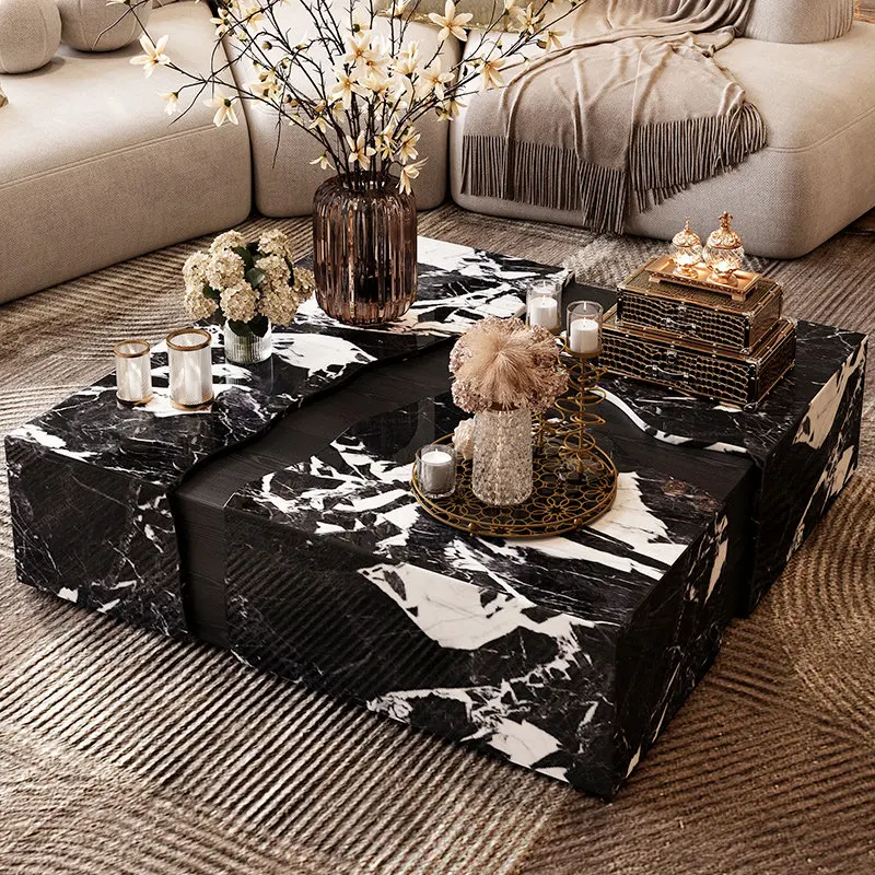 

Decorative Corner Coffee Tables Modern Small Black Unique Coffee Tables Big Square Authentic Dark Console Living Room Furniture
