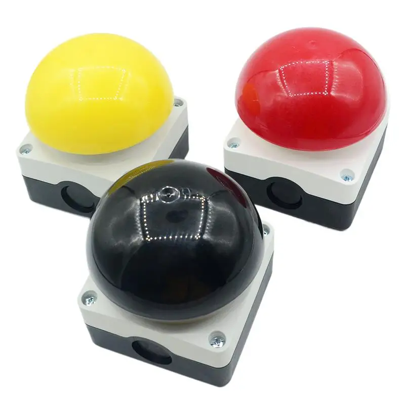 IP65 Waterproof Self-Reset Switch Ball Pedal Hand Clap Judges Clap Light Foot Switch Button Mushroom Button