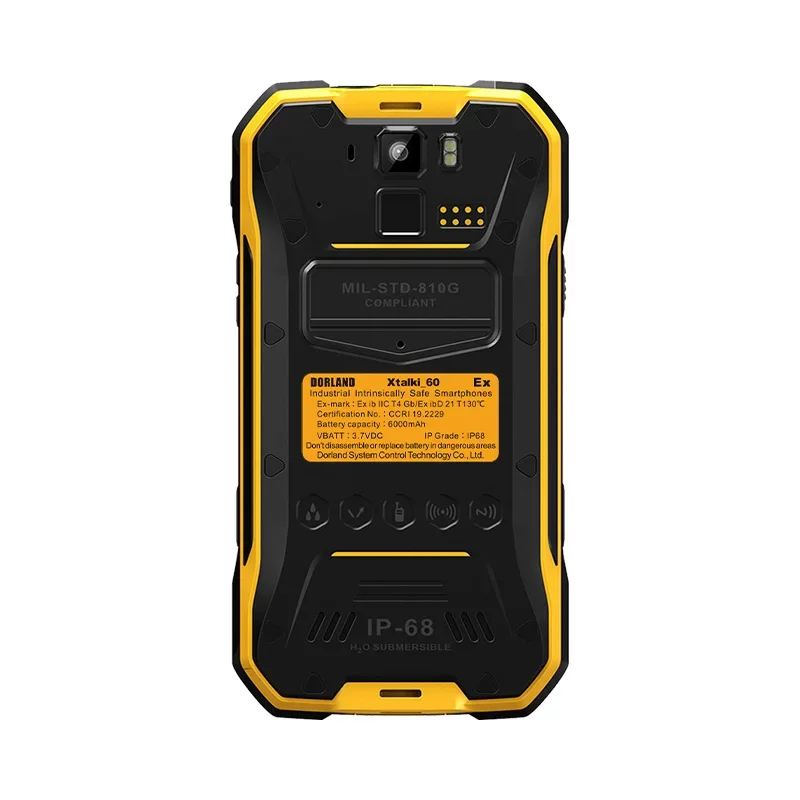 YYHC Xtalki60 intrinsically safe mobile phone support PTT Android8.0 6000mAh satellite phone