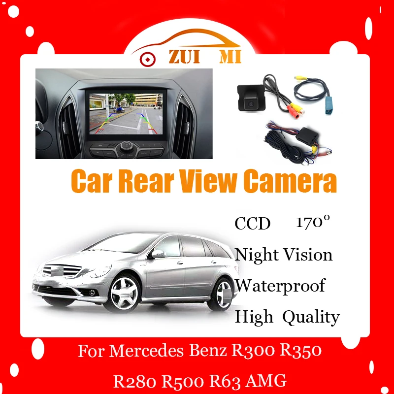 

Car Reverse Rear View Camera For Mercedes Benz R300 R350 R280 R500 RCA Waterproof CCD Full HD Night Vision Backup Parking Camera