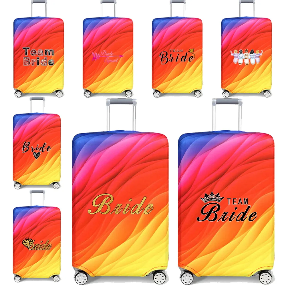

Portable Elastic Luggage Protective Cover Simplicity Dust Cover Anti-Scratch Protective Bride Pattern Series Travel Accessories