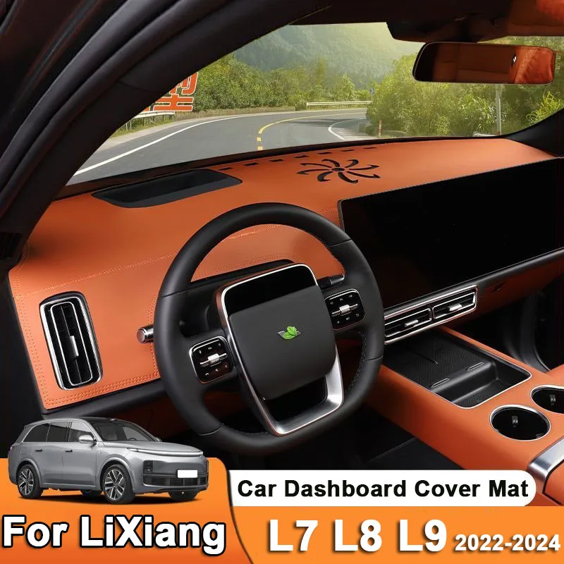 

For Leading Ideal LiXiang L7 L8 L9 2022 2023 2024 Car Dashboard Cover DashMat Avoid Light Pad Accessories Anti-UV Case Carpet