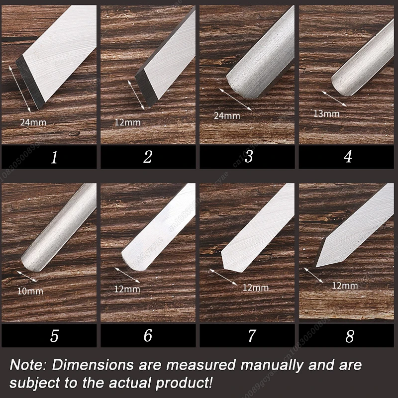 Imagem -05 - Wood Carving Knife Grupo Lathe Cinzel Grupo Ferramentas de Torneamento Woodworking Gouge Skew Parting Spear Novidades Carpenter Tools 2024 Pcs