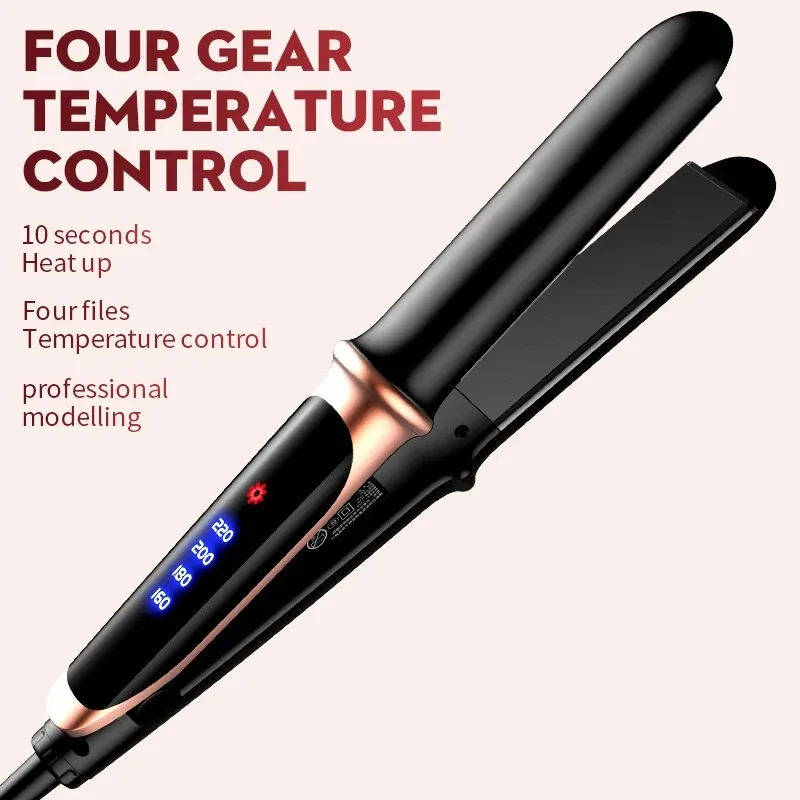 4 Gears Adjustable Temperature 2in1 Professional Flat Iron Hair Straightener Fast Warm-up Styling Tool For Wet or Dry Hair