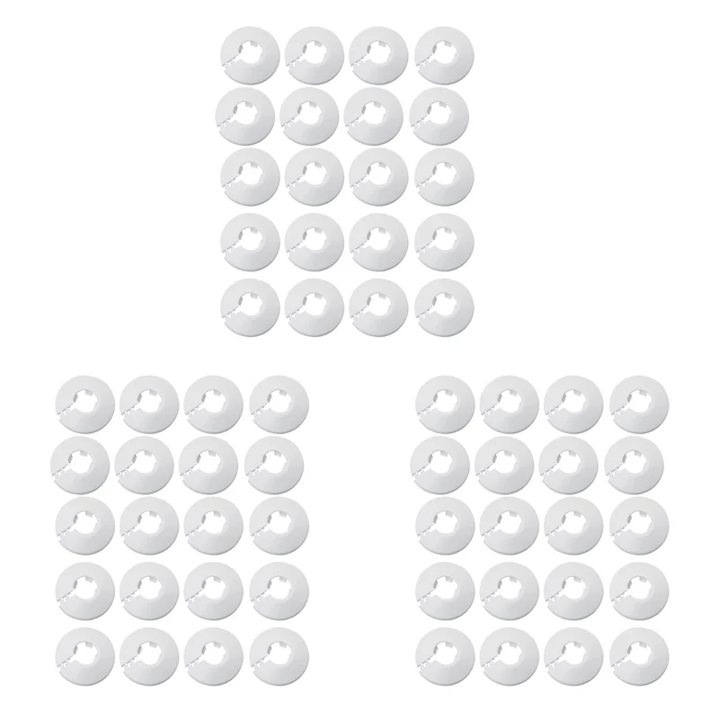 

A47U 60 шт. 1/2 дюйма фланцевая крышка для водопроводной трубы украшение 16 мм белая крышка для трубы украшение настенной трубы радиатор