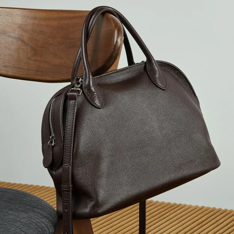 

Fashion Women Cowhide Handbag Genuine Leather Luxury Shoulder Bag Large Capacity Minimalist Tote Bag Purses and Handbags
