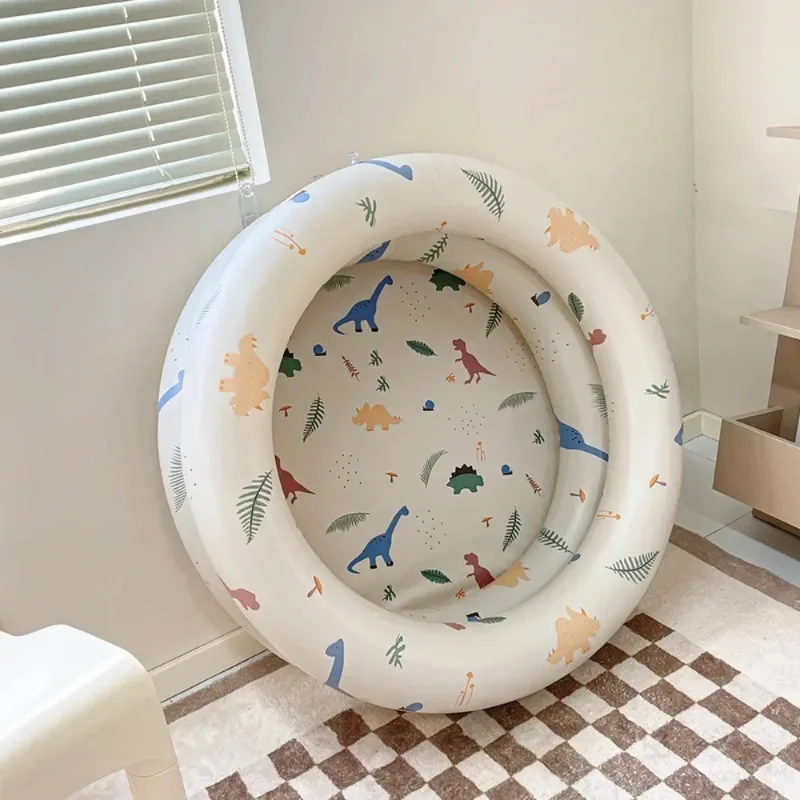 Brinquedos Infláveis de Dinossauro em Estilo Cartoon para Bebês, Piscina de Bolinhas para Uso Interno e Externo, Brinquedos Aquáticos Infláveis de Verão