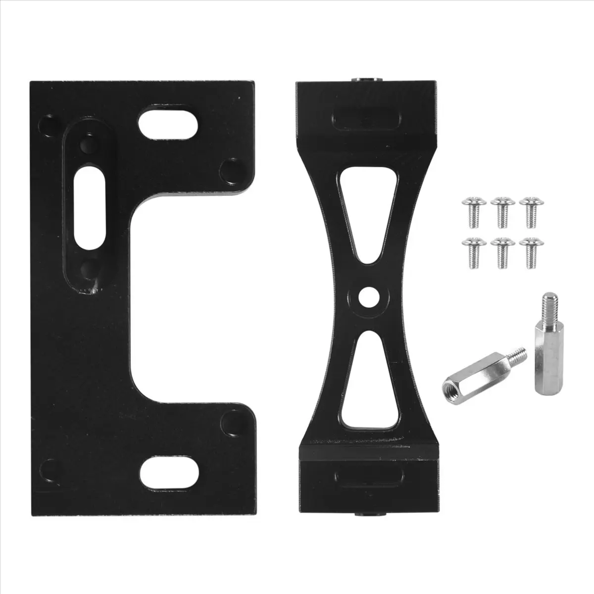 【CYBER MONDAY】Metal Steering Servo Fixed Mount Bracket for 1/16 B1 B14 B16 B24 C14 C24 B36 MN D90 99S RC Car Upgrade Parts,Black