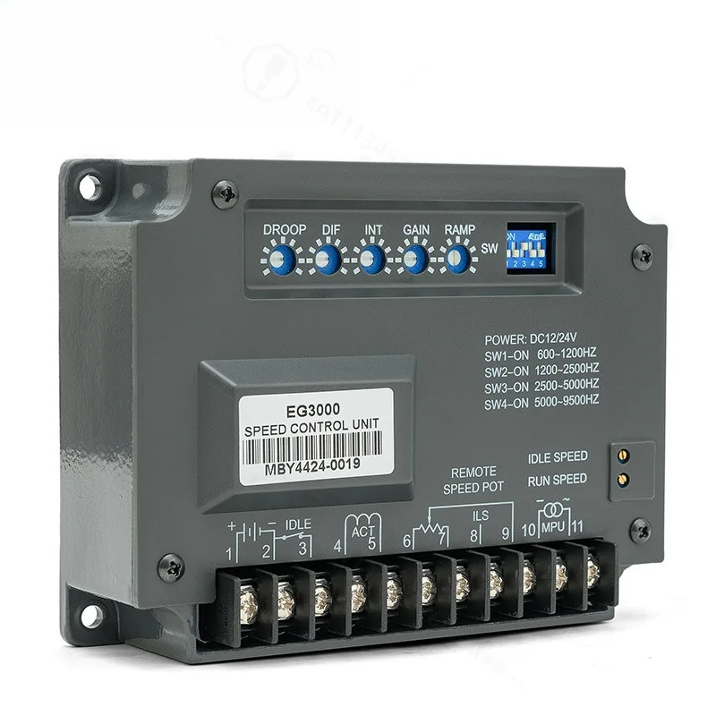 EG2000 EG3000 DC Motor Speed Governor Controller Replacement Parts for Diesel Generator Engine Set Industrial Hardware Tools