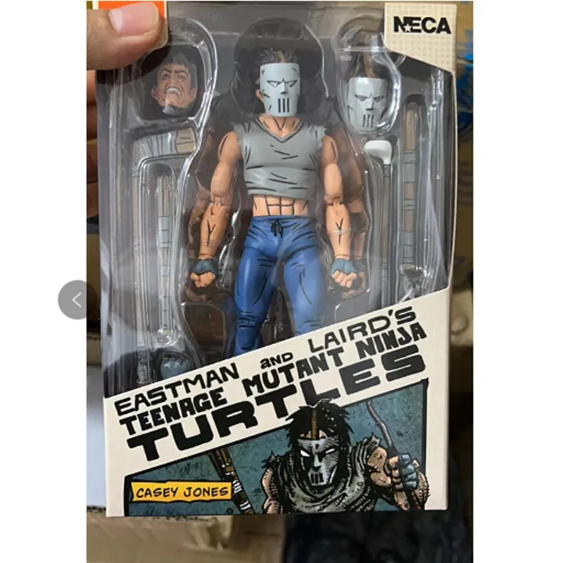 NECA السلاحف الشكل الكلاسيكي فيلم فيلم 1990 أبريل أونيل كيسي جونز إيستمان وليرد سلاحف ألعاب شخصيات الحركة #3