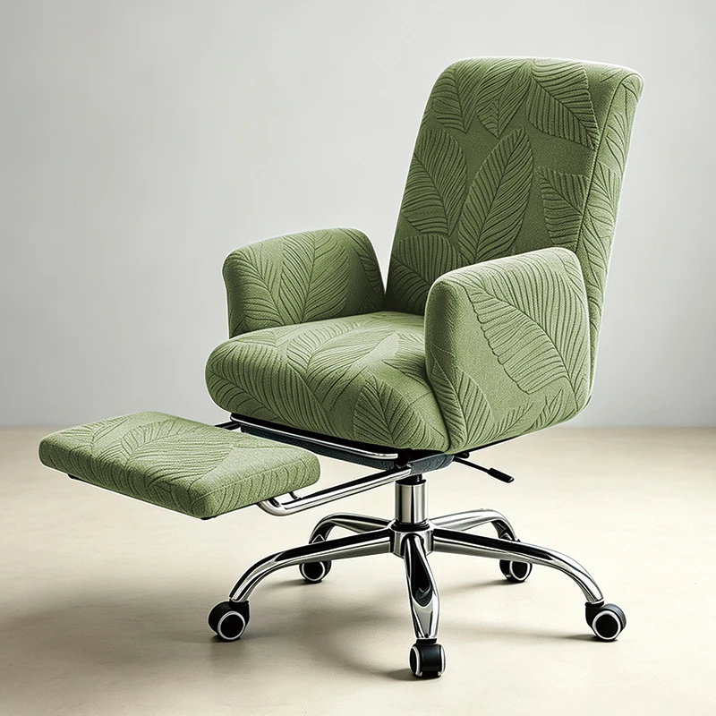 Jacquard Elastic Office Chair Slipcover Reclining Executive Chair Cover Washable Anti-slip Computer Chair Protector Cove