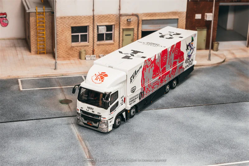 

(Pre-Order) Tarmac Works 1:64 Fuso Super Great EVA Racing white Diecast Collector's Vehicle Model Car