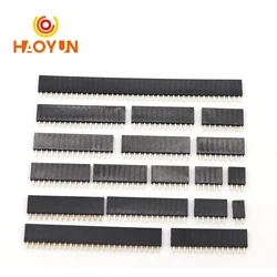 【10-5PCS】Single Row Pin Female Header Socket Pitch 2.54mm 1*2P 3P 4P 5P 6P 8P 12P 15P 20P 24P 25P 40P Pin Connector For Arduino