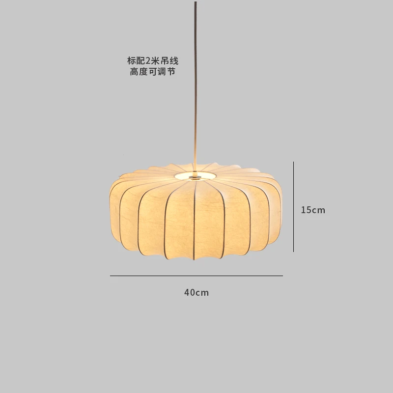 ordic Silk Pendant Lamp Modern Hill Pendant Light For Living Room Bedroom Restaurant Decor LED Cloth Hanging Lighting Fixtures