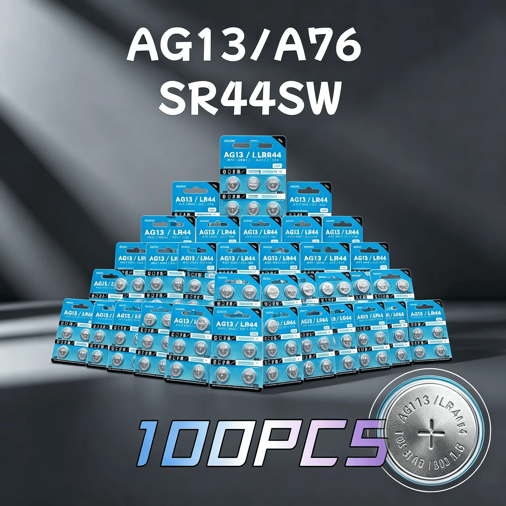 hot AG13 LR44 Button Batteries 2-100PCS 1.55V 357A SR44 LR1154 RW82 SR1154 SP76 Coin Cell Battery For Watch Toys Remote Control