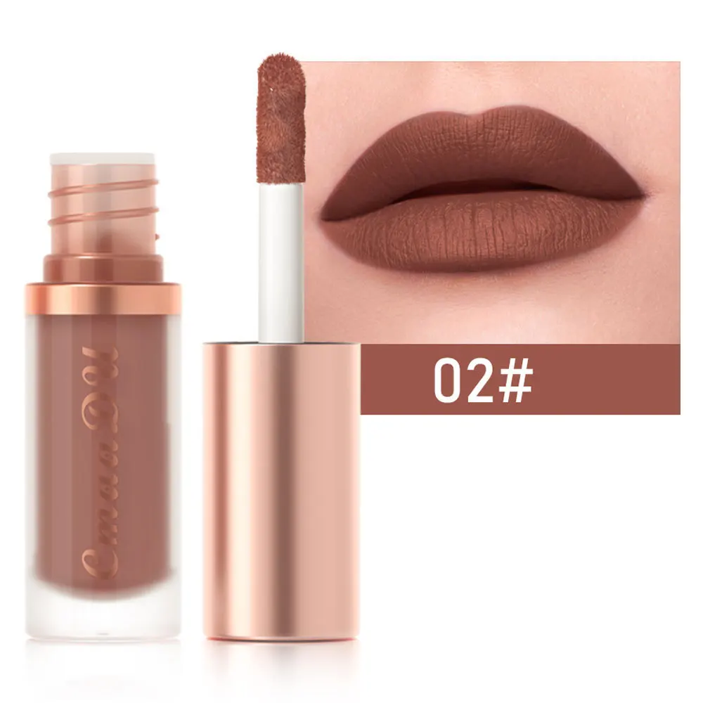 12 Color Lipstick Matte Non-stick Cup Waterproof Lip Gloss Flash Lasting Easy Color Diamond Lipstick Dark Halloween Look