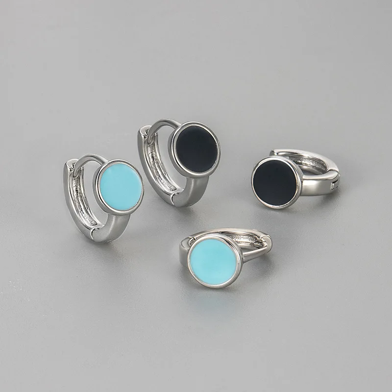 925 Sterling Silver Oval Drop Shaped Earrings Simple Versatile Everyday Wear for Women Fashion Jewelry
