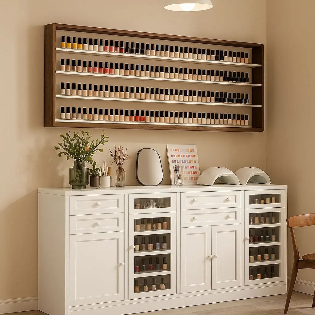 

Nail art storage cabinet Drawer type nail art cabinet Floor display cabinet Nail polish glue