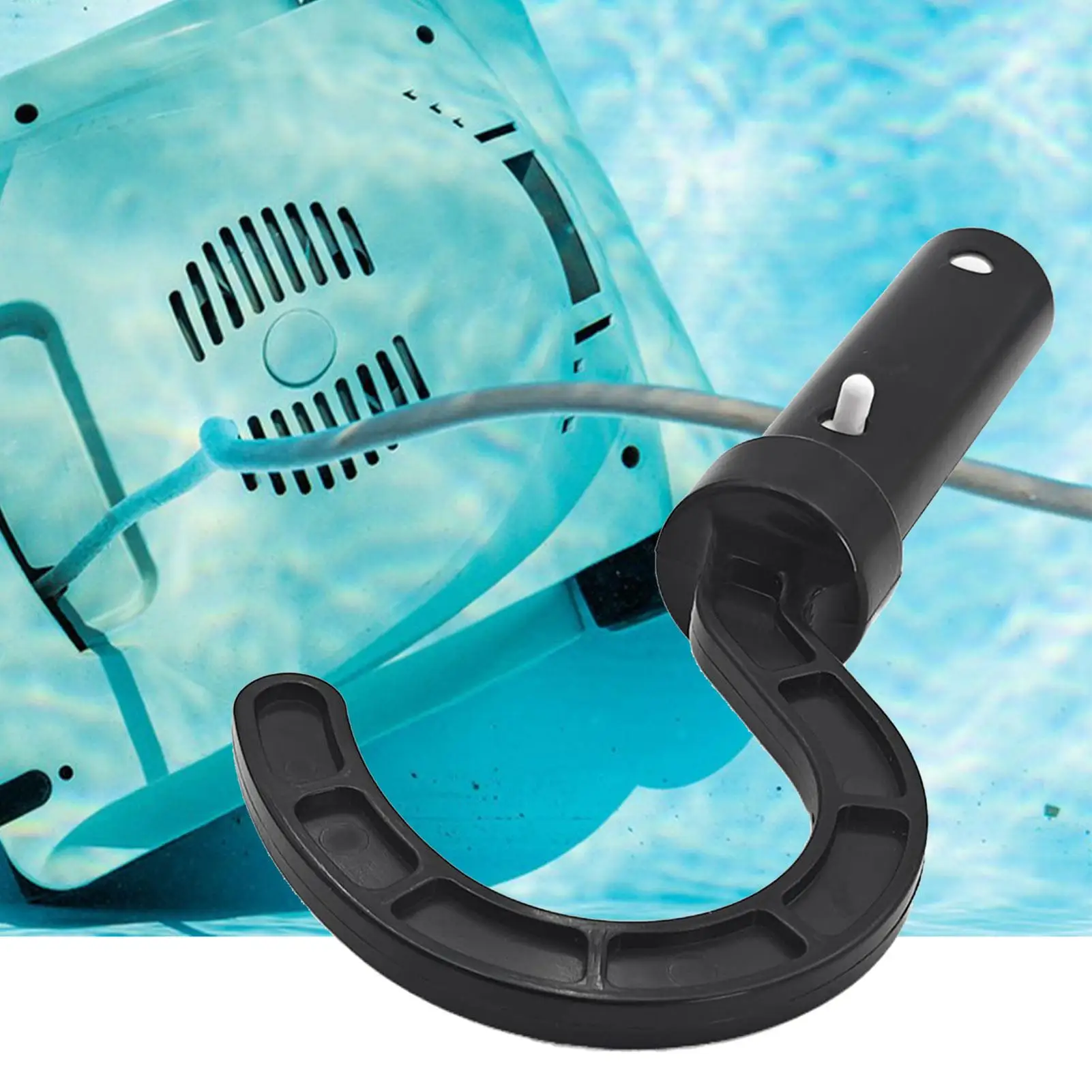 1pc General Pool Vacuum Robot Telescopic Pole Hook, Hook for Pool Pole,Pool Hook Accessories pool cleaner robot cleaning tools