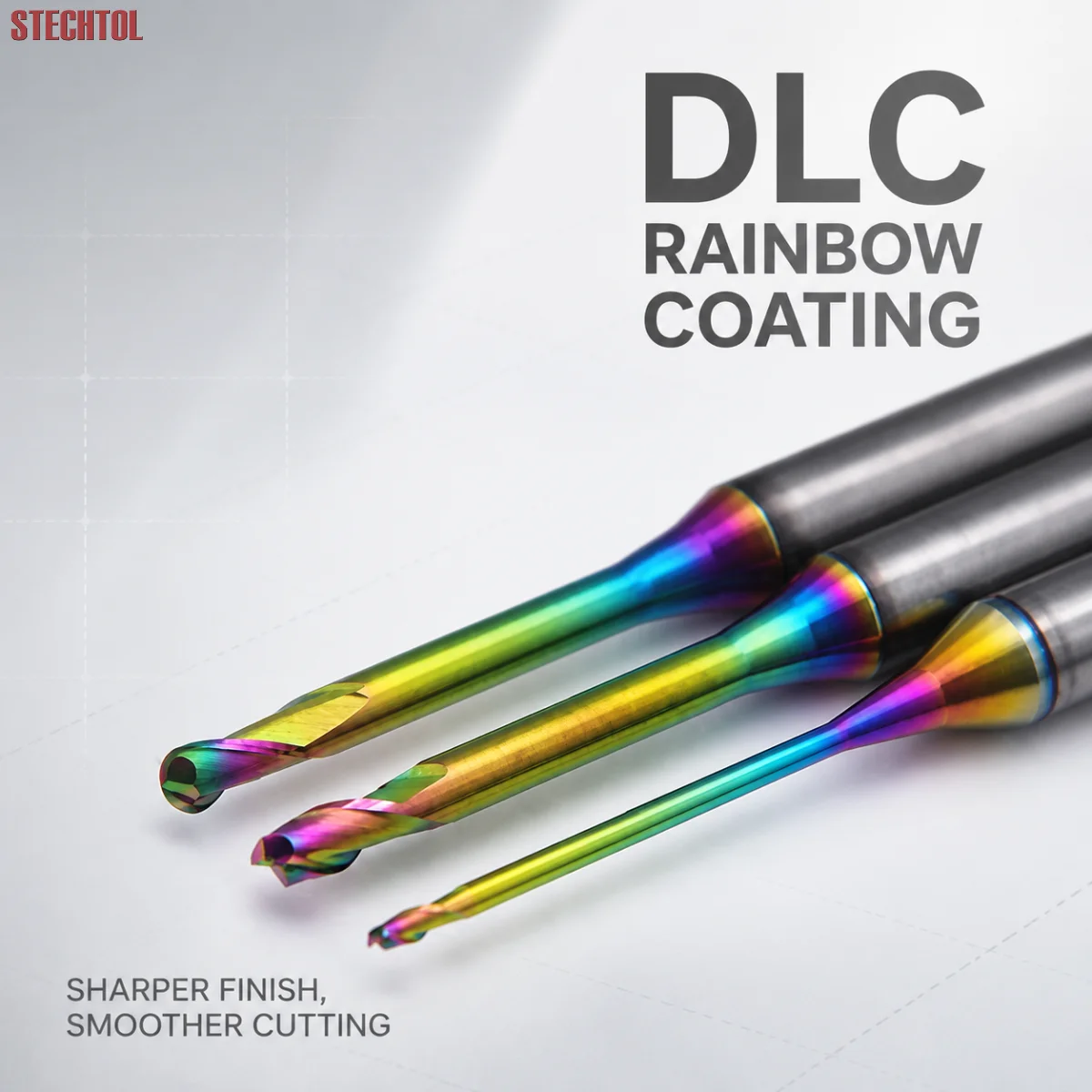 2 Flute Long Neck Micro Endmill CNC Tungsten Carbide Deep Groove Milling Cutter Extended Reach Router Bits for Copper Aluminum