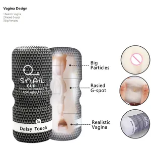 Masturbator Pria Manual Mainan Seks Erotis Pelatih Penis Cangkir Pesawat Klimaks Siput Pengisap Mulut Vagina Anal Karet Lembut untuk Pria Dewasa 10 penjualan terbaik mainan seks mulut - №