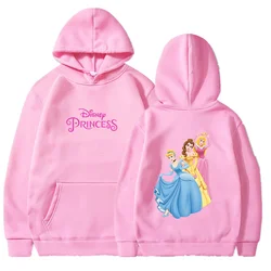 Disney Snow White Princess Hoodies Men Women Thin Hooded Pullover Sweatershirt Boys Girls Student Hip Hop Hoddie Sweatshirts