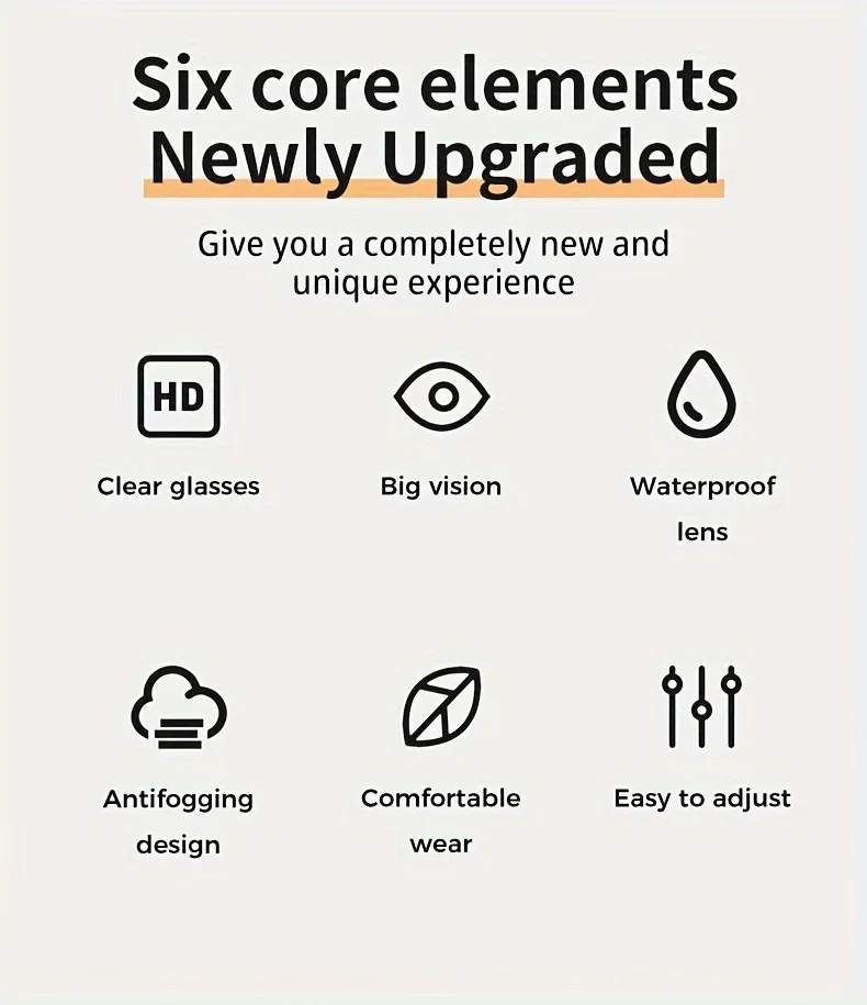 2025 Professionelle Anti-Fog-Beschichtung HD-Schwimmbrille, auslaufsichere Schutzbrille für Männer und Frauen, verstellbare Silikon-Schwimmbrille – Detail 2