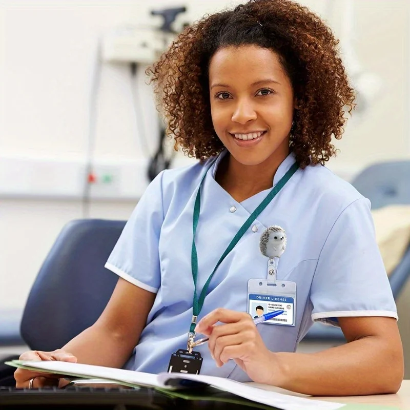 حامل شارة القنفذ القابل للسحب للممرضات والأطباء والطلاب وعامل المكاتب.