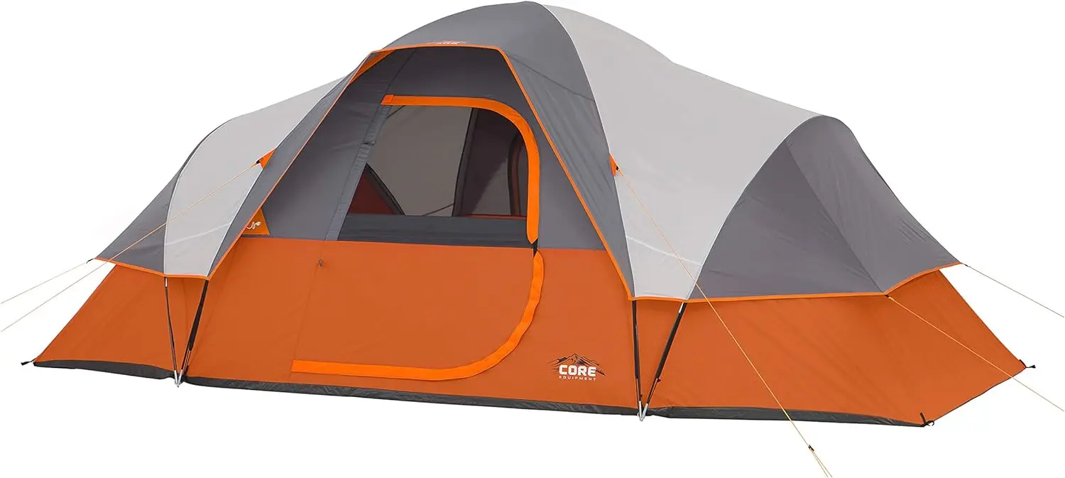 Dome Camp Tents with Included Tent Gear Loft for Outdoor Accessories