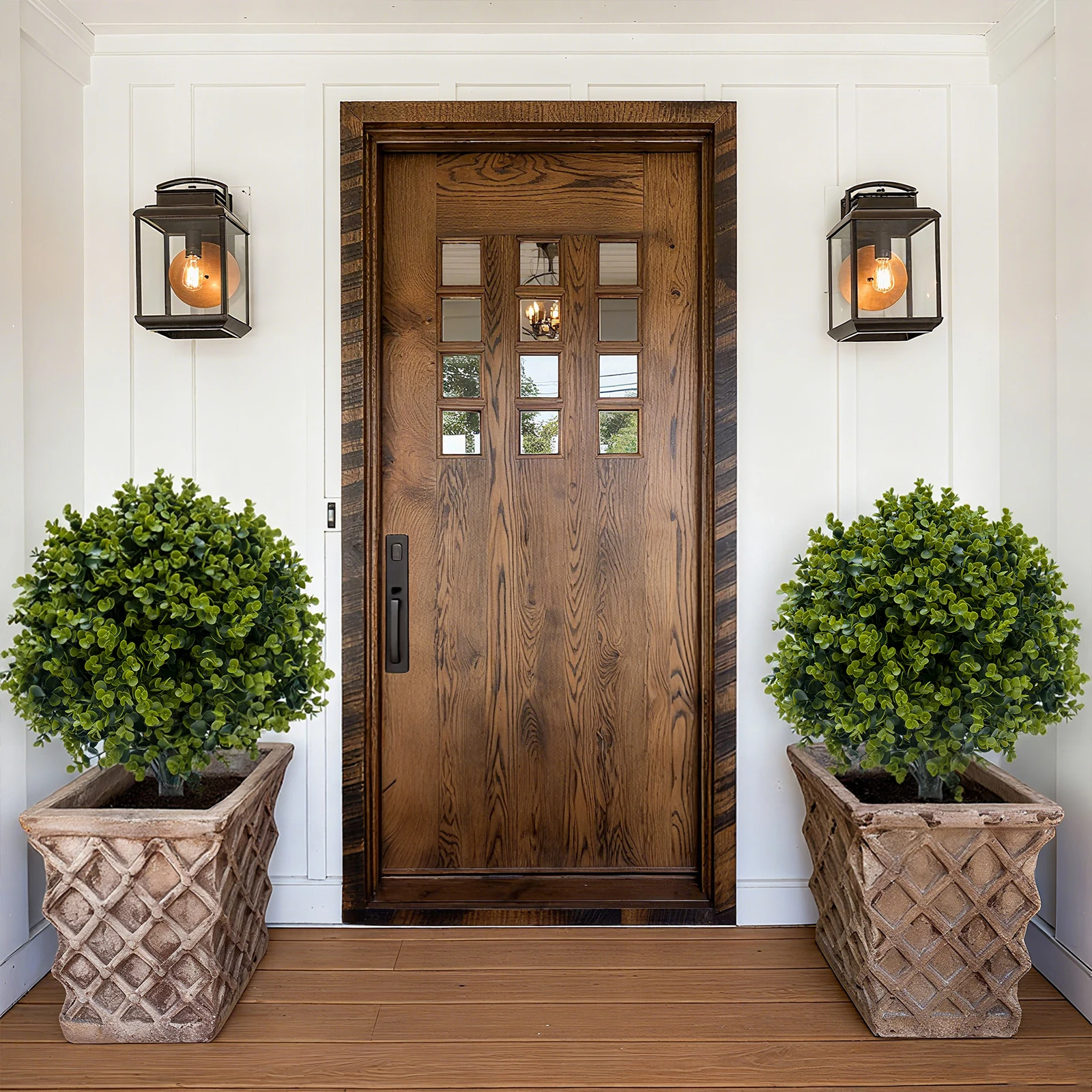 

Искусственные кусты из самшита, набор из 2 штук, 23,6 дюйма, устойчивые к УФ-излучению, с кольями для крепления к земле, для декора на улице и в помещении