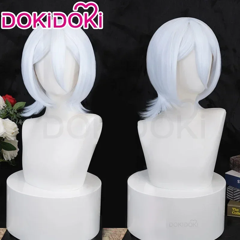 

В НАЛИЧИИ Kuchikii Rukiaa Парик Аниме Косплей Парик DokiDoki Женские Короткие Белые Волосы Hakkaa no Togamee Rukiaa Косплей Бесплатная Парик Кепка