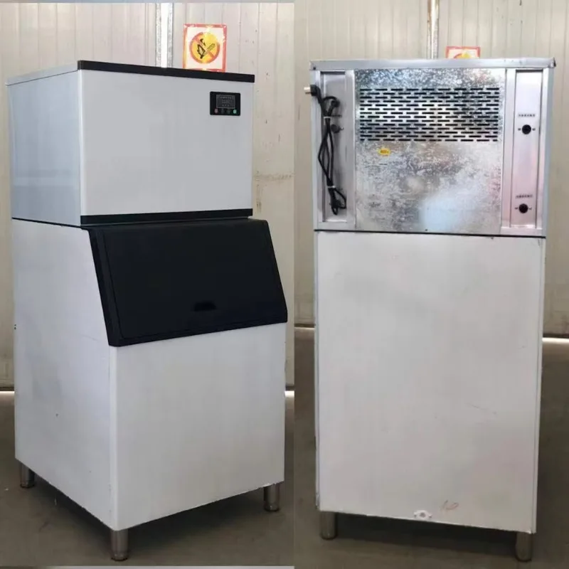 230kg Crescent Ice Maker Machine Commercial Industrial Ice Making Machine  for Sale Stainless Steel Commercial Ice Maker Factory