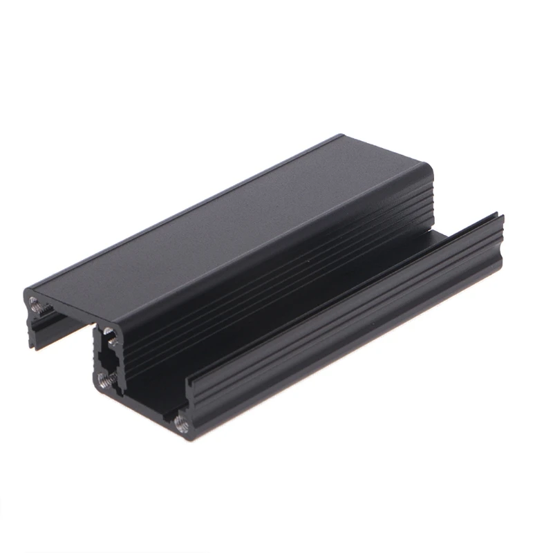 New DIY Extruded Electronic Project Aluminum Enclosure for PC Case Black Aluminum OrganizerBoxes 80x25x25mm DropShipping
