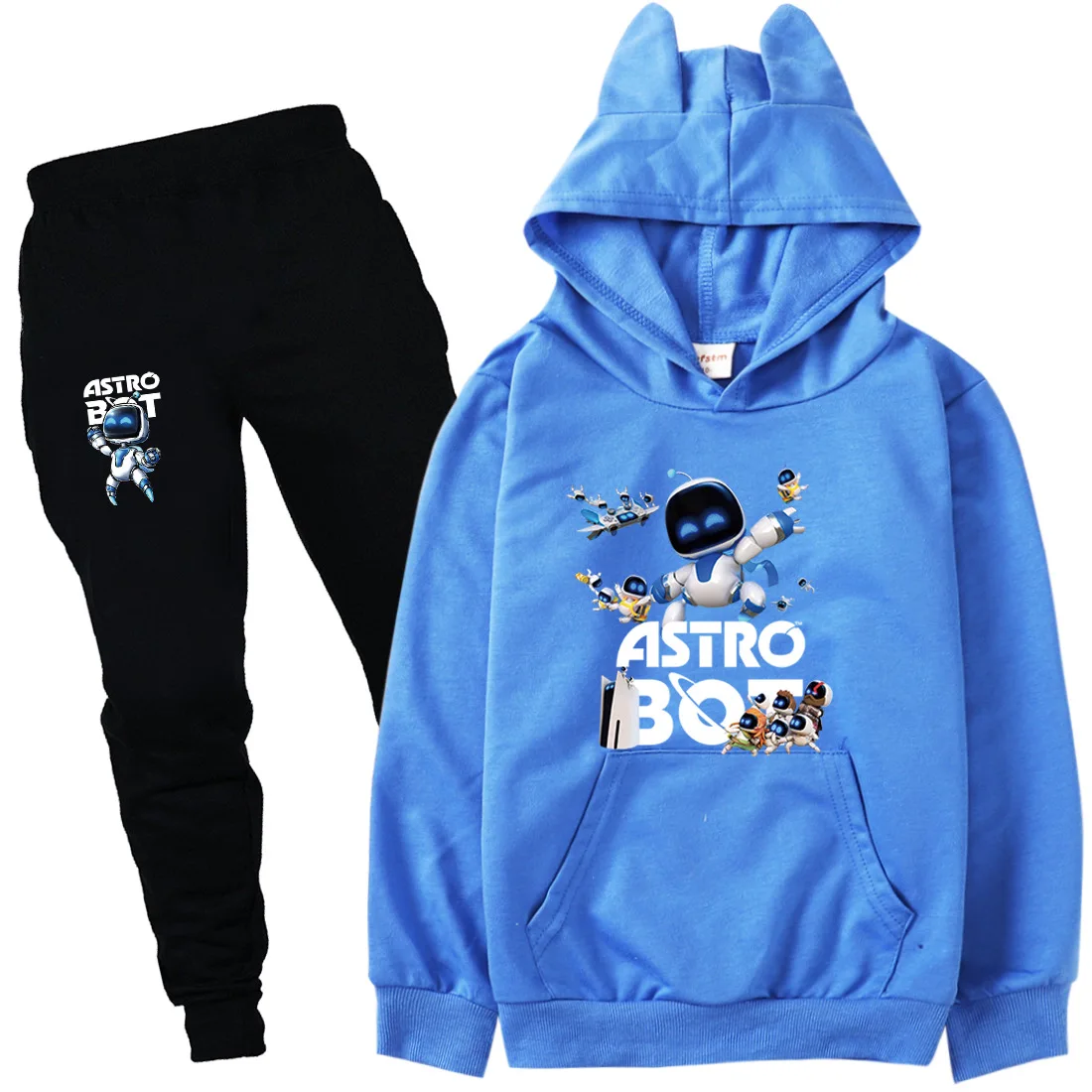 New Game ASTRO BOT Hoodie Kids Boutique Clothes Teen Boys Cartoon ASTROBOT Hoodie Pants 2pcs Sets Toddler Girls Autumn Outfits